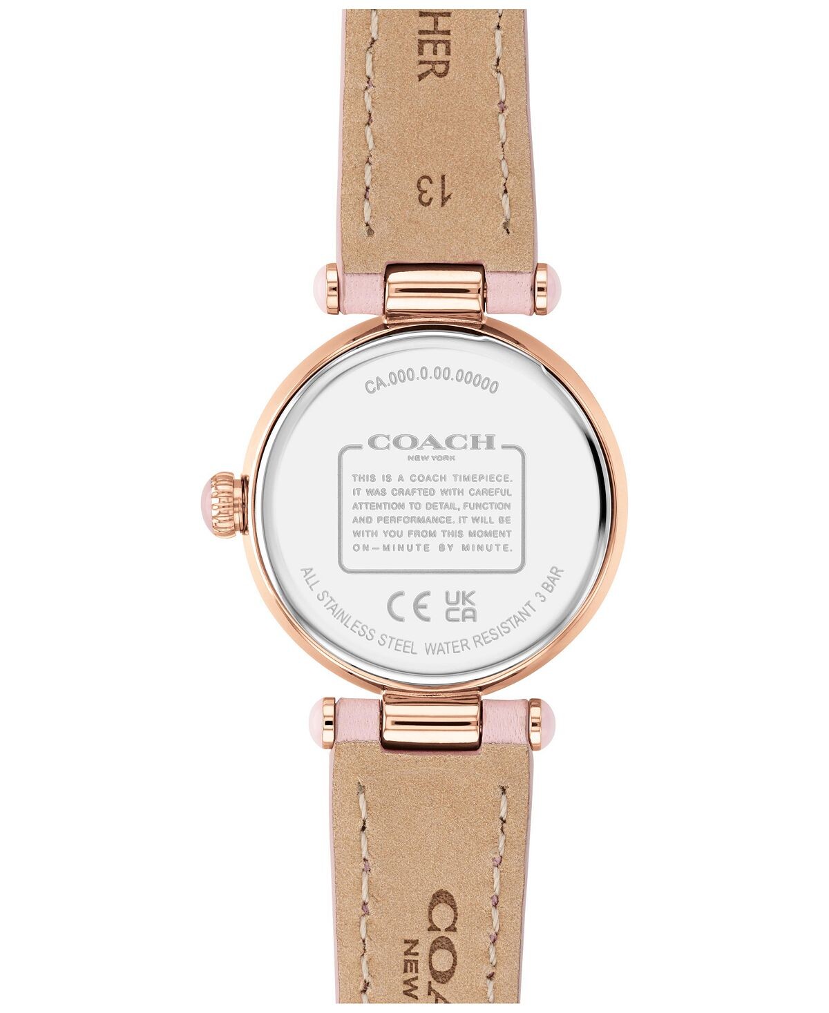 Женские часы cary blush с кожаным ремешком 26 мм COACH – купить с ...