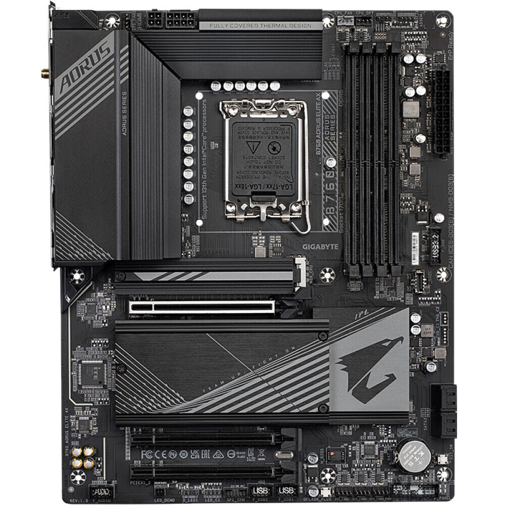 

Материнская плата Gigabyte B760 AORUS ELITE AX, LGA1700, DDR5, WIFI