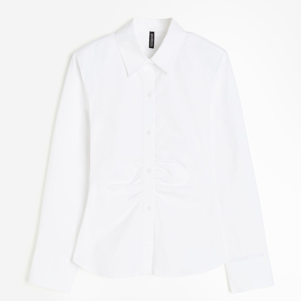 

Рубашка H&M Shoulder Pads, белый