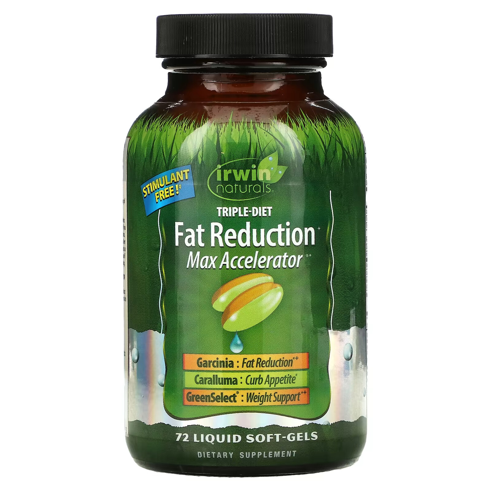 цена Irwin Naturals, Triple-Diet Fat Reduction + Max Accelerator, 72 желатиновые капсулы