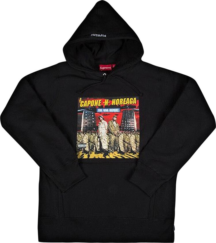 

Толстовка Supreme The War Report Hooded Sweatshirt 'Black', черный