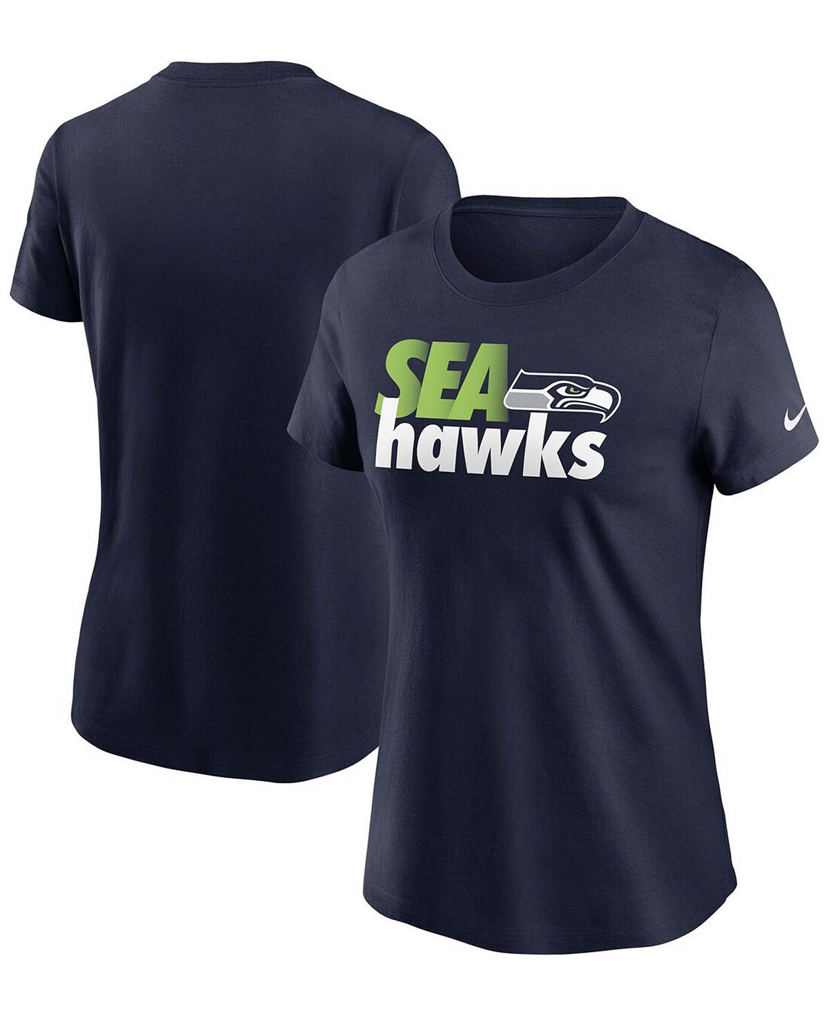 

Женская футболка seattle seahawks hometown collection Nike, Черный