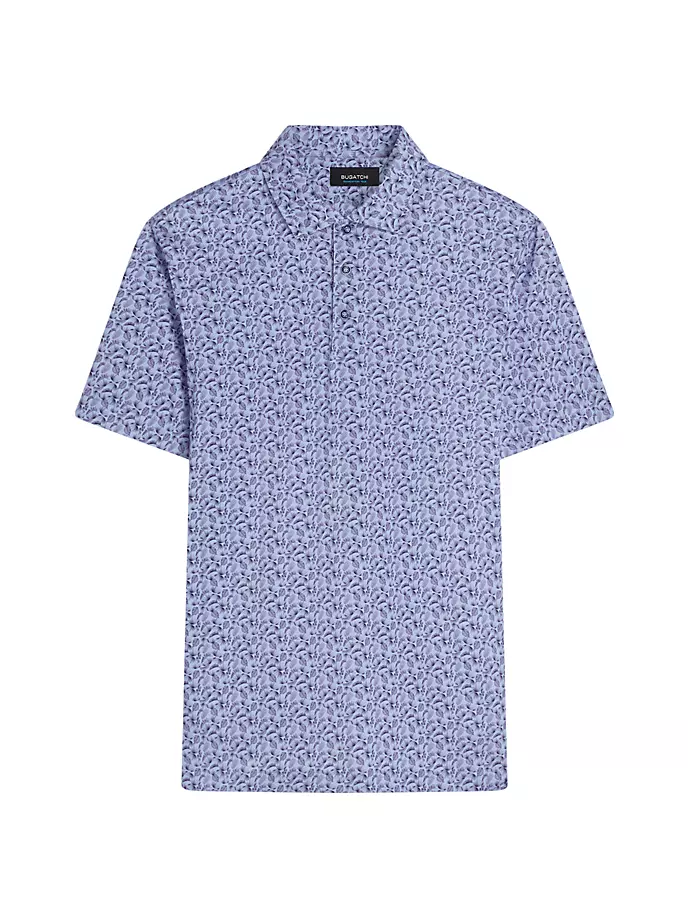 Рубашка поло OoohCotton Bugatchi, синий цена и фото