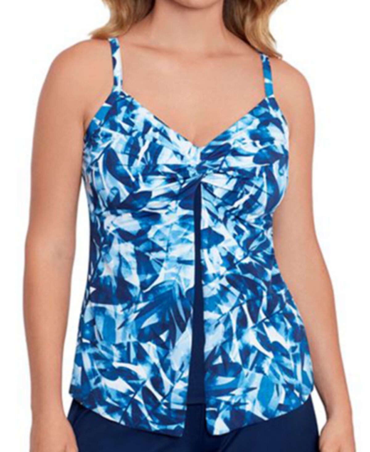 

Женские танкини flyaway с узлом, созданные для macy's Swim Solutions, мульти