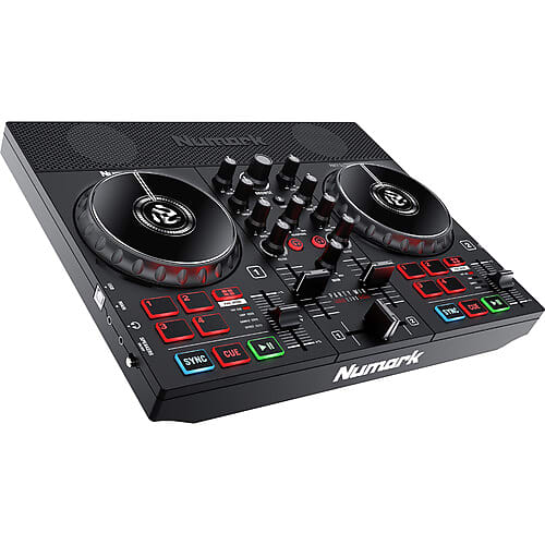 DJ-контроллер Numark Party Mix II со встроенным световым шоу и динамиками Party Mix Live DJ Controller with Built-In Light Show and Speakers 48 in 1 apple shaped party light voice activated dj disco light strobe led stage light with remote control effect lamp for bar