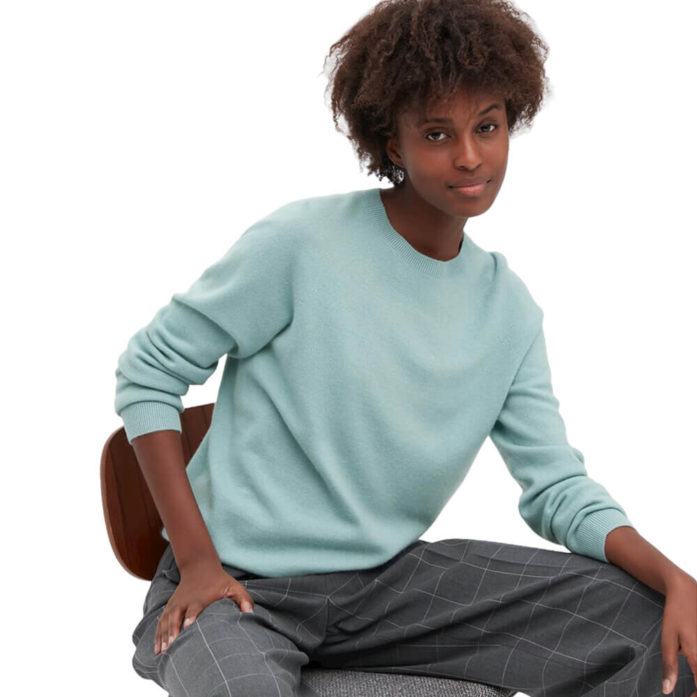 

Джемпер Uniqlo Cashmere 3D Knit Seamless, голубой