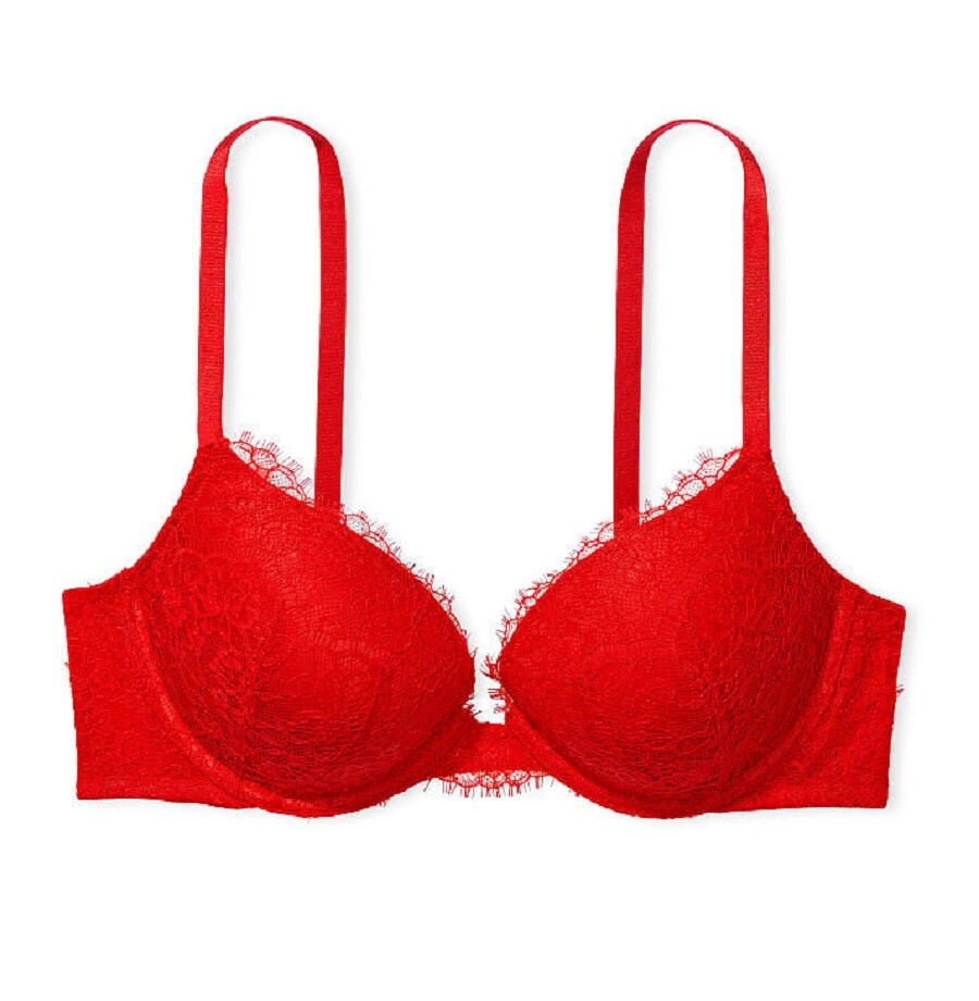 Бюстгальтер Victoria's Secret Dream Angels Lace Push-up, красный