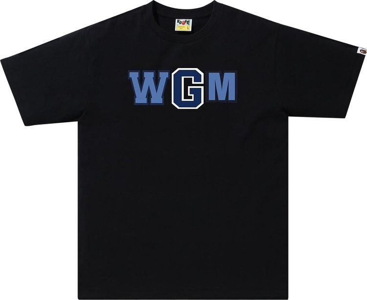 

Футболка BAPE Color Camo WGM Milo Shark Tee 'Black/Navy', черный