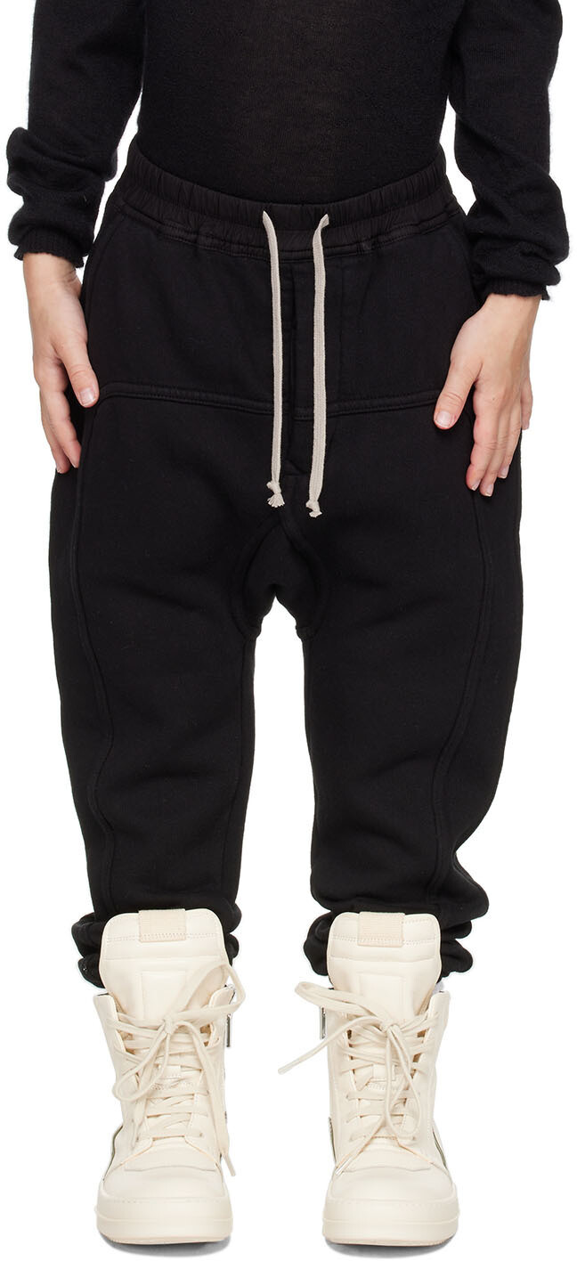 

Детские черные брюки Prisoner Lounge Rick Owens, Черный, Детские черные брюки Prisoner Lounge Rick Owens