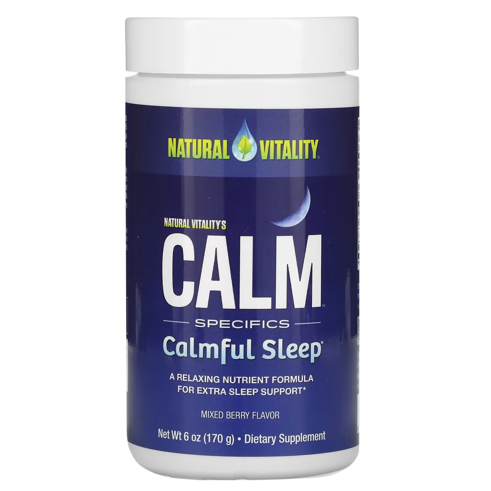 Natural Vitality CALM Specifics добавка для спокойного сна со вкусом ягод, 170 г enzymatic therapy remifemin добавка для спокойного сна 21 таблетка