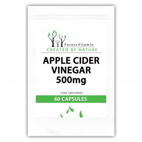 Forest Vitamin, яблочный уксус, 500 мг, 60 капсул ora ora appley ever after яблочный уксус в таблетках 500 мг 60 таблеток