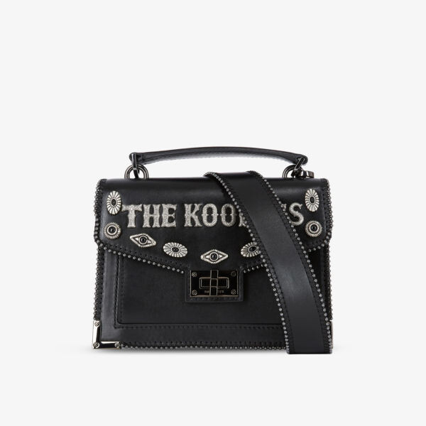 

Маленькая кожаная сумка через плечо emily с декором The Kooples, черный