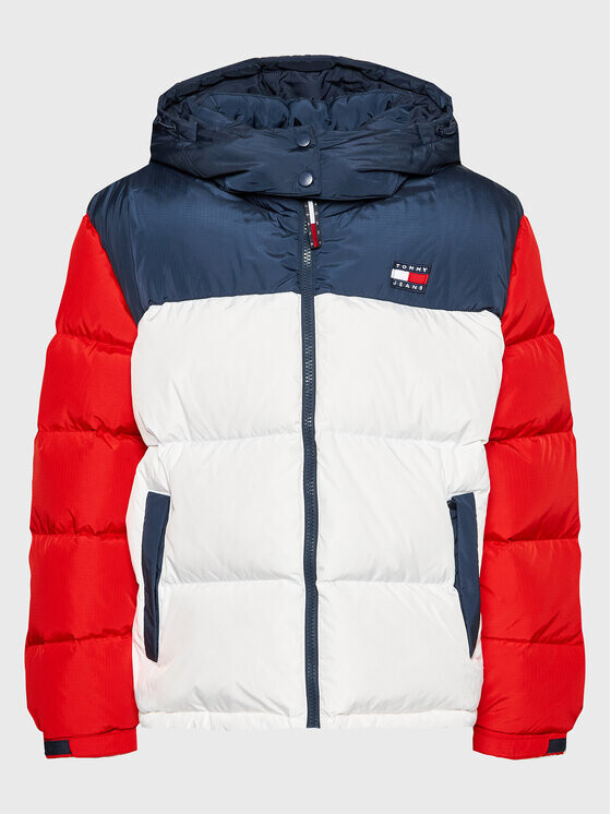 

Пуховик стандартного кроя Tommy Jeans Curve, белый