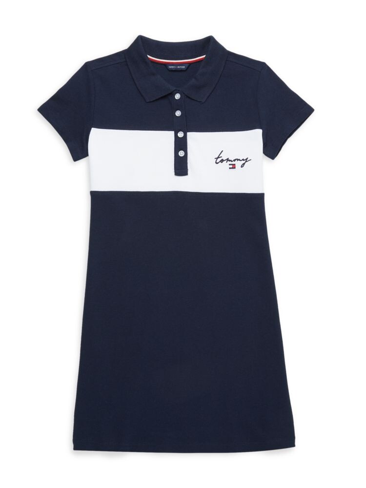 

Платье-поло для девочек Tommy Hilfiger, темно-синий