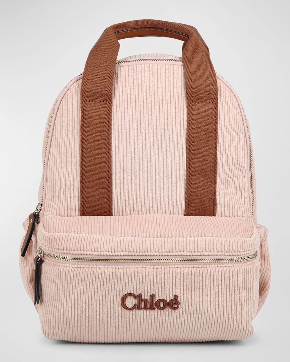 

Детский вельветовый рюкзак Grosgrain Chloe, розовый