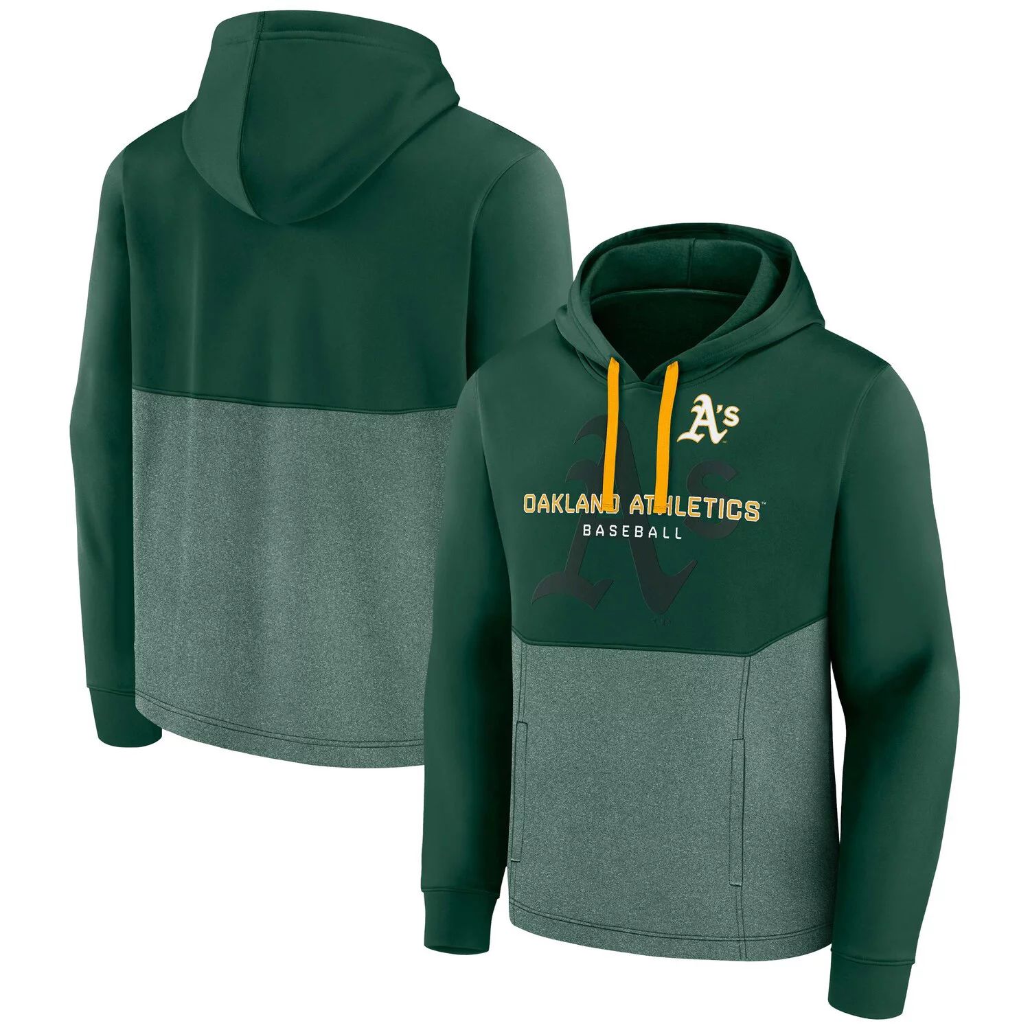 цена Мужской зеленый пуловер с капюшоном Oakland Athletics Call the Shots с логотипом Fanatics