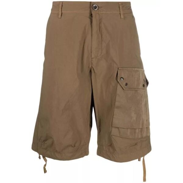 

Шорты bermuda shorts in cotton blend Ten C, коричневый