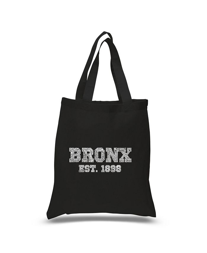 Bronx Neighborhoods — Маленькая большая сумка Word Art LA Pop Art, черный