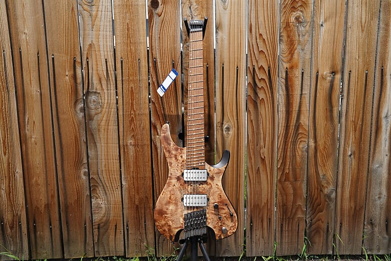 цена Электрогитара Ibanez QX527PB Headless 7-String Electric Guitar - Antique Brown Stained Headless 7-String Electric Guitar w/ Gig Bag