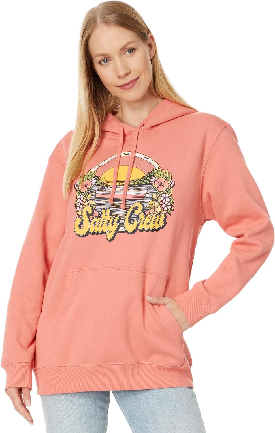 

Худи Salty Crew On Vacation Pullover Hoodie, цвет Blush