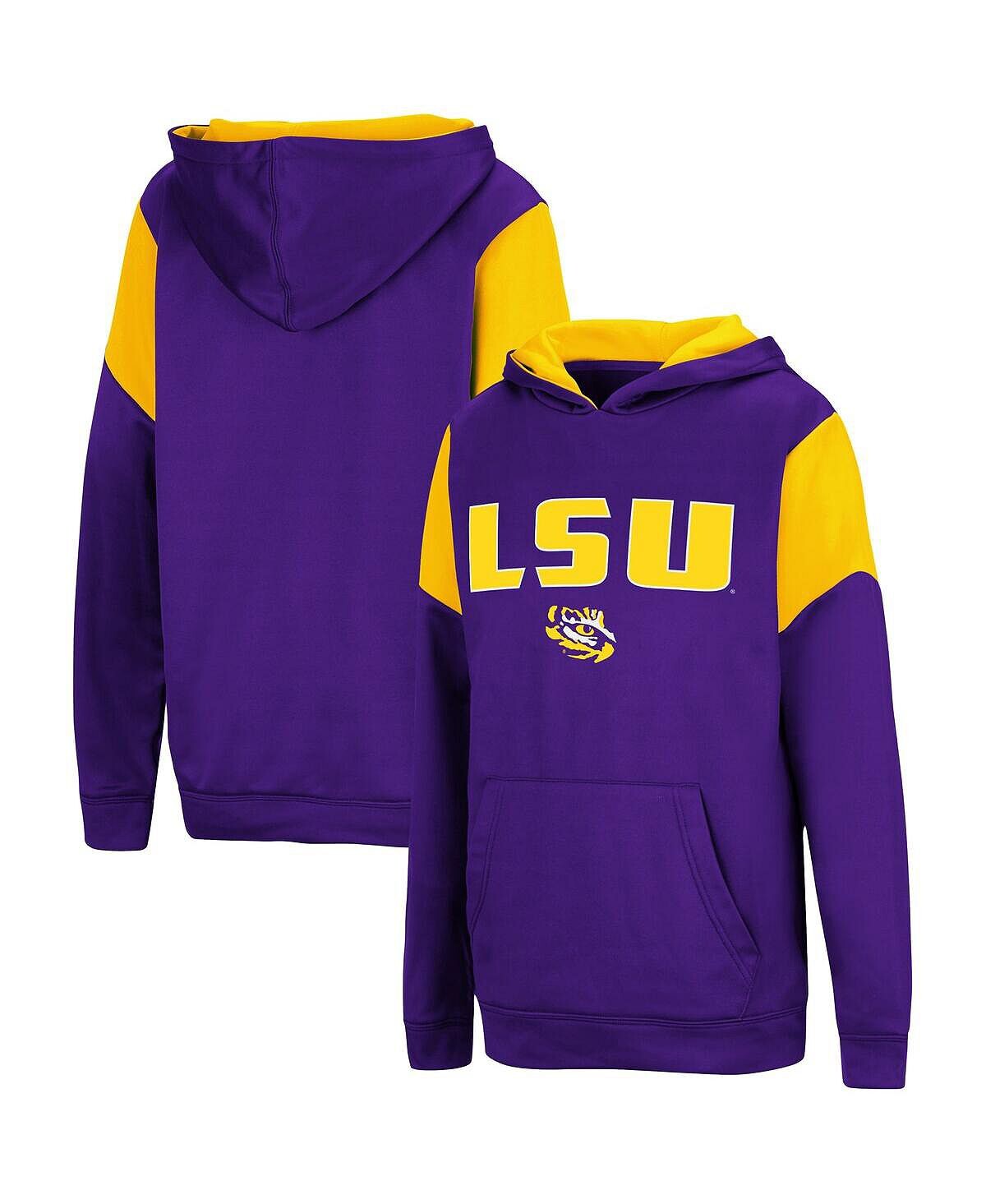 

Фиолетовый пуловер с капюшоном Big Boys LSU Tigers VF Cut Sew Colosseum