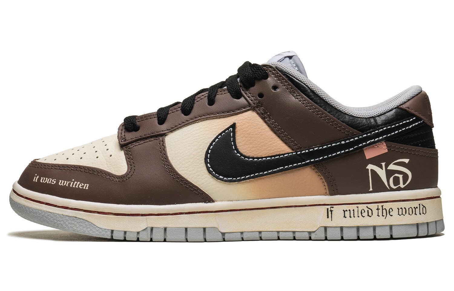 

Кроссовки Nike Dunk Skateboarding Shoes Men Low-top Beige/White/Brown, хаки