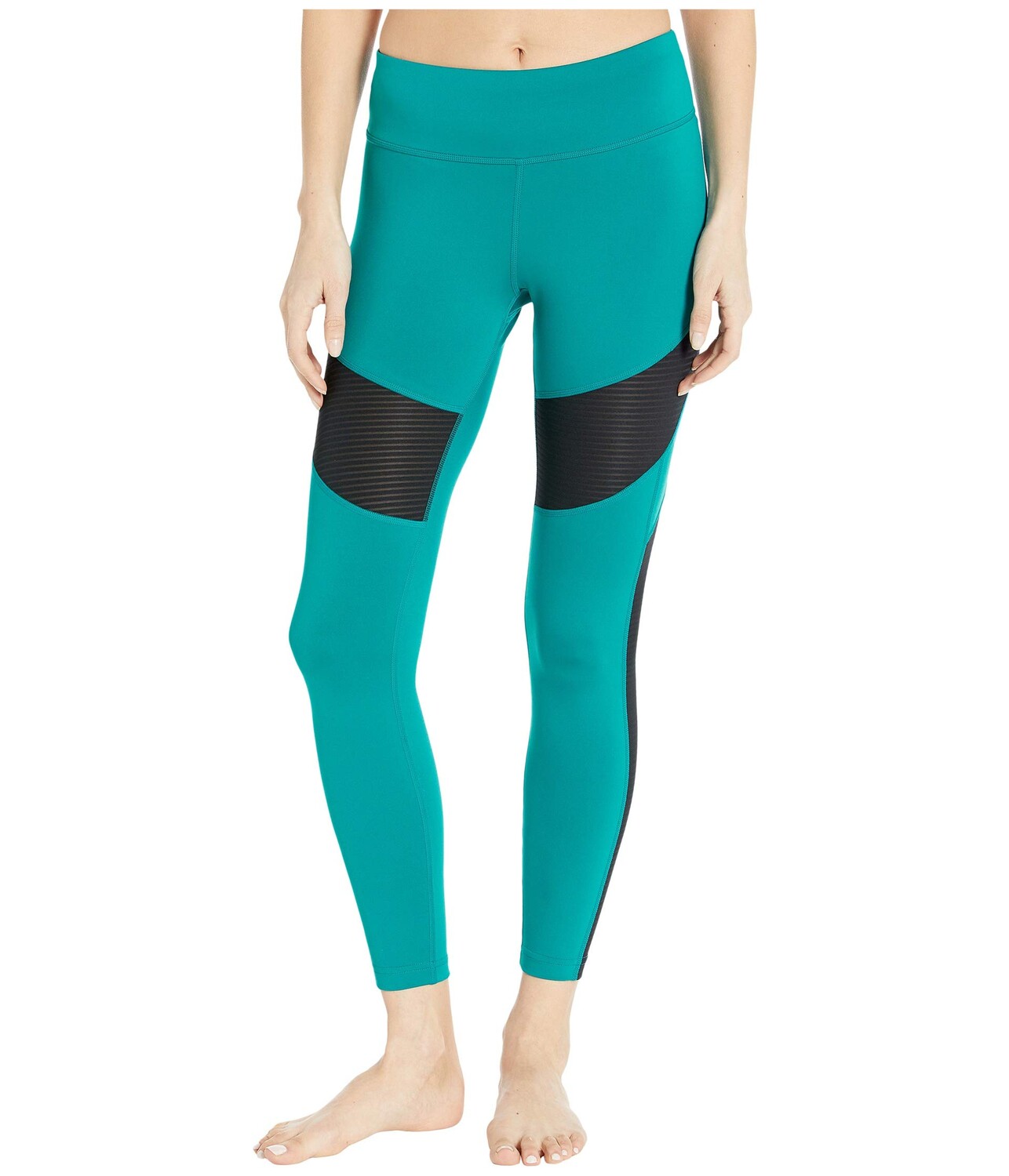 

Леггинсы Reebok Workout Ready Mesh, бирюзовый, Зеленый;синий