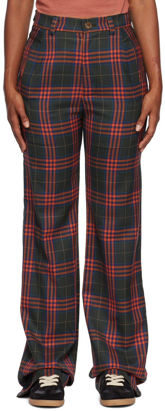 

Зеленые брюки New Ray в клетку Vivienne Westwood