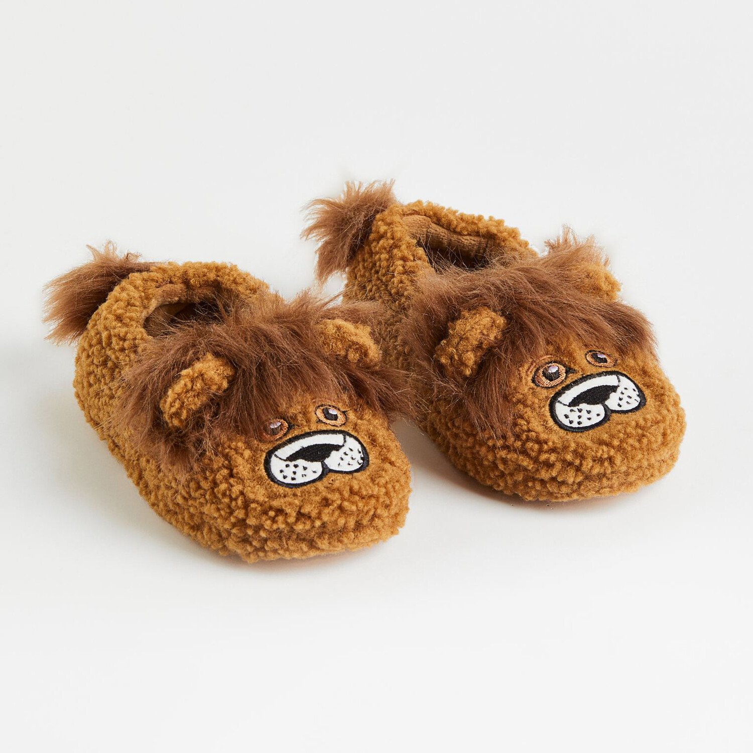 

Мягкие тапочки из искусственной овчины H&M Lion, светло-коричневый
