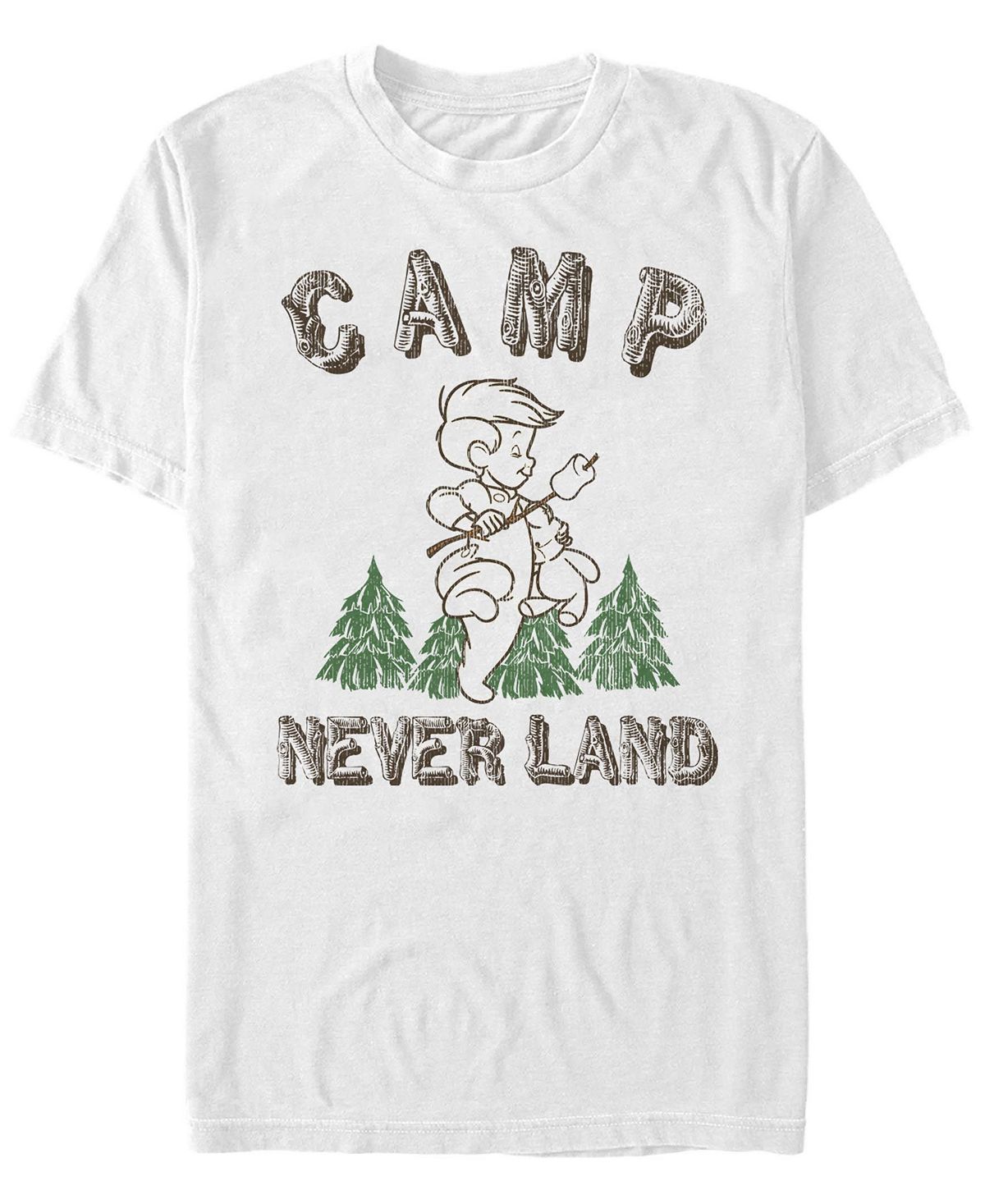 Мужская футболка с круглым вырезом camp neverland с короткими рукавами Fifth Sun, белый
