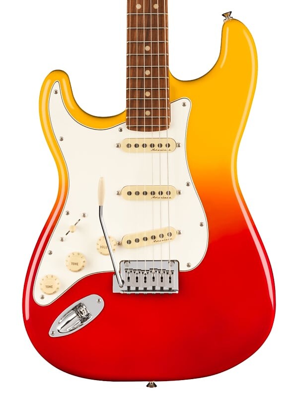 

НОВИНКА Fender Player Plus Stratocaster Left-Hand - Tequila Sunrise (125) (125) Player Plus Stratocaster, Left-Hand, Pau Ferro Fingerb...