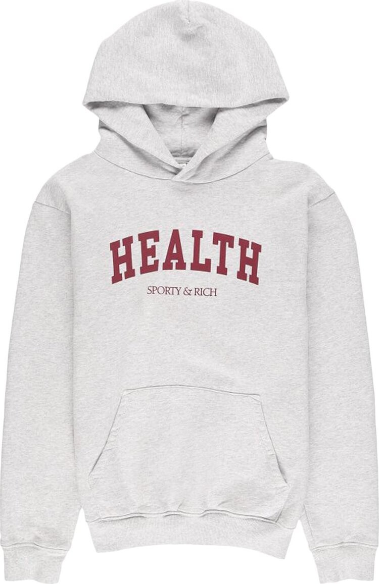 

Худи Sporty & Rich Health Ivy Hoodie 'Heather Grey/Merlot', серый