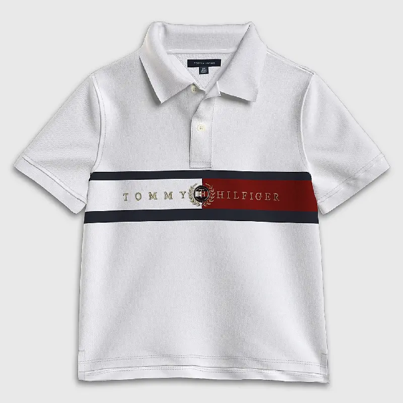 

Футболка-поло Tommy Hilfiger Kids' Flag, белый