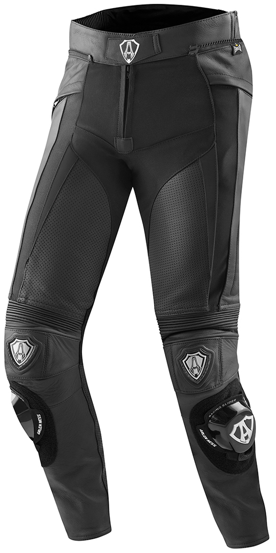 Мотоциклетные кожаные брюки Arlen Ness Sugello, черный узкие кожаные брюки черный