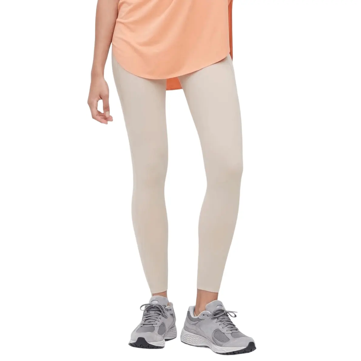 

Леггинсы с карманами Uniqlo Airsm UV Protection Soft, телесный, Серый