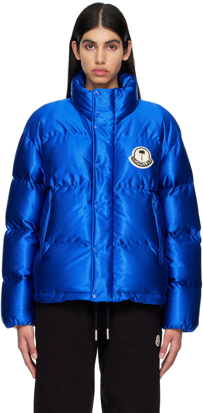 

Синий пуховик Moncler Palm Angels Keon Moncler Genius