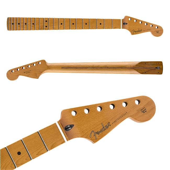 Гриф Fender Stratocaster из жареного клена, 22 лада Jumbo 0990402920
