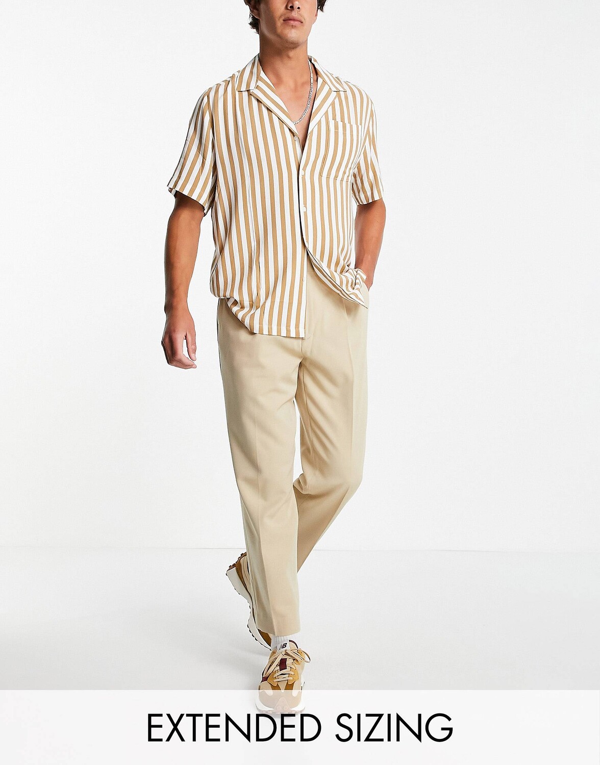 

Зауженные к низу брюки свободного кроя ASOS DESIGN