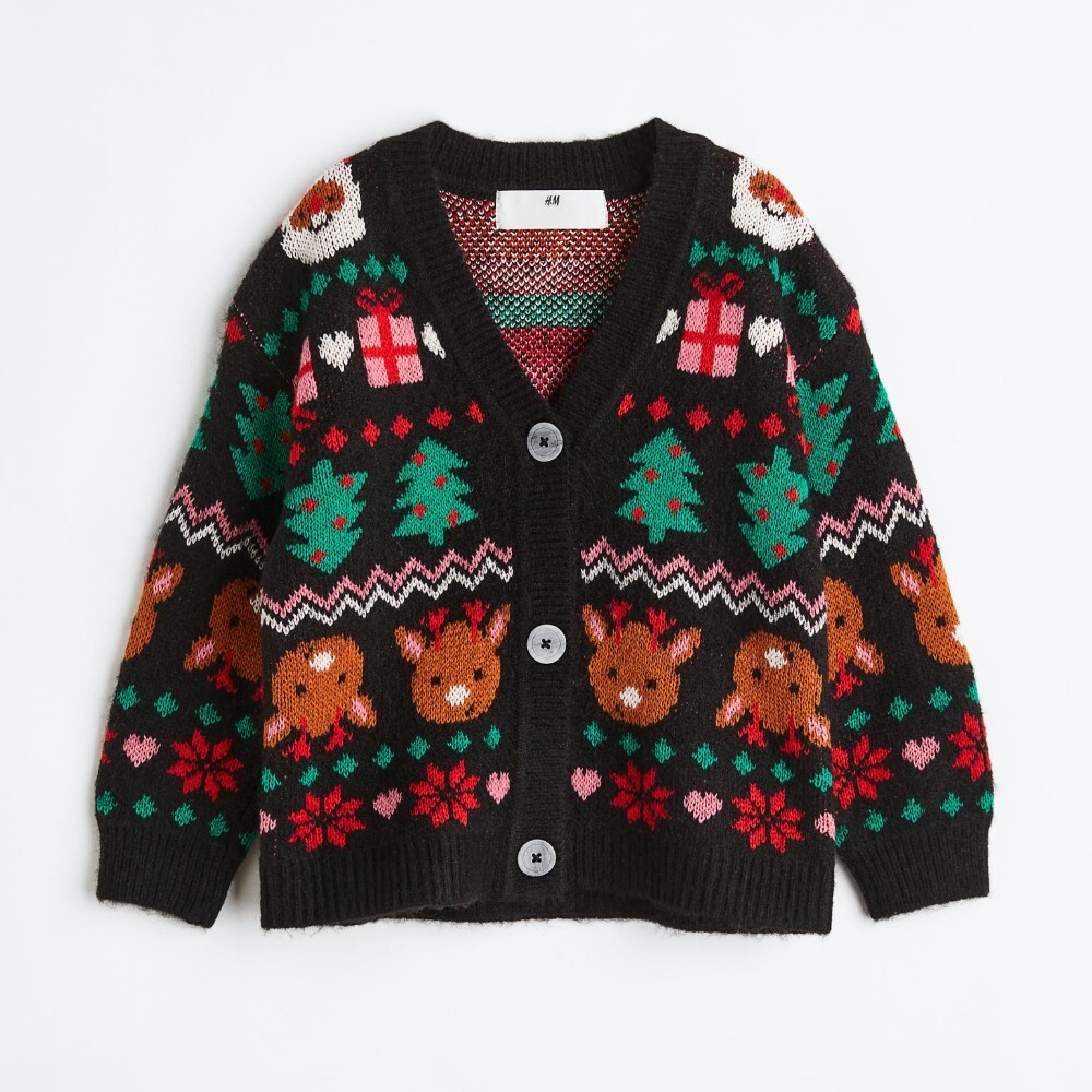 

Кардиган H&M Kids Patterned, черный