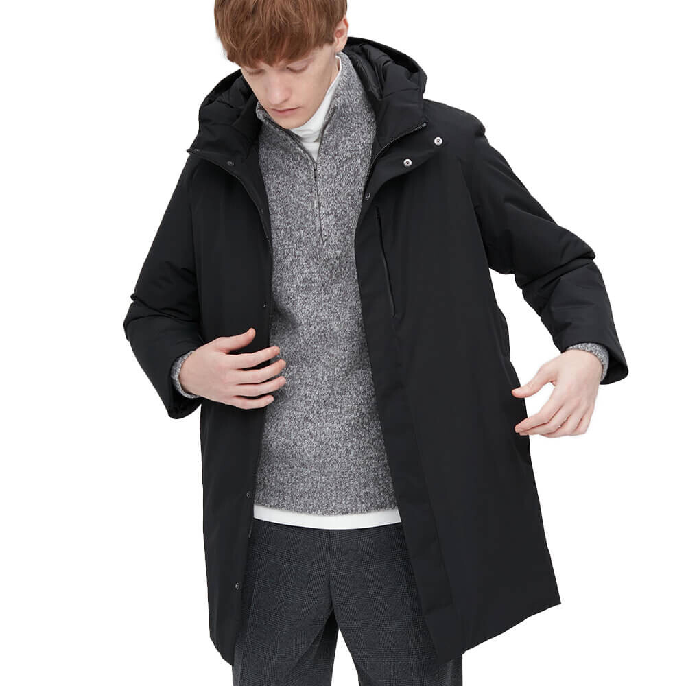 

Гибридное пуховое пальто Uniqlo, черный