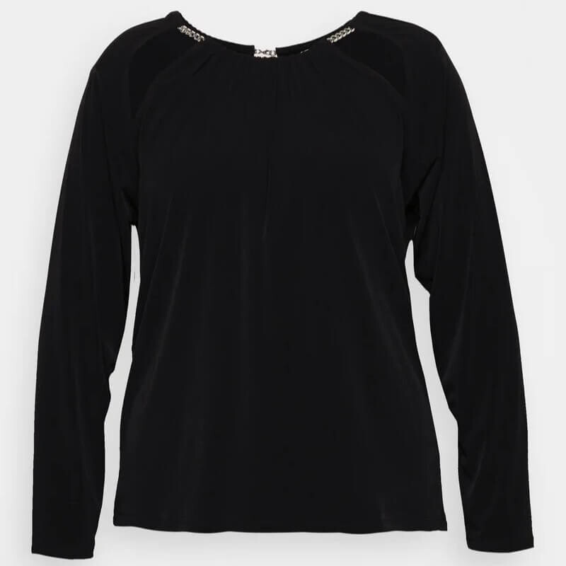 

Блузка Michael Kors Chain Cut Out, черный