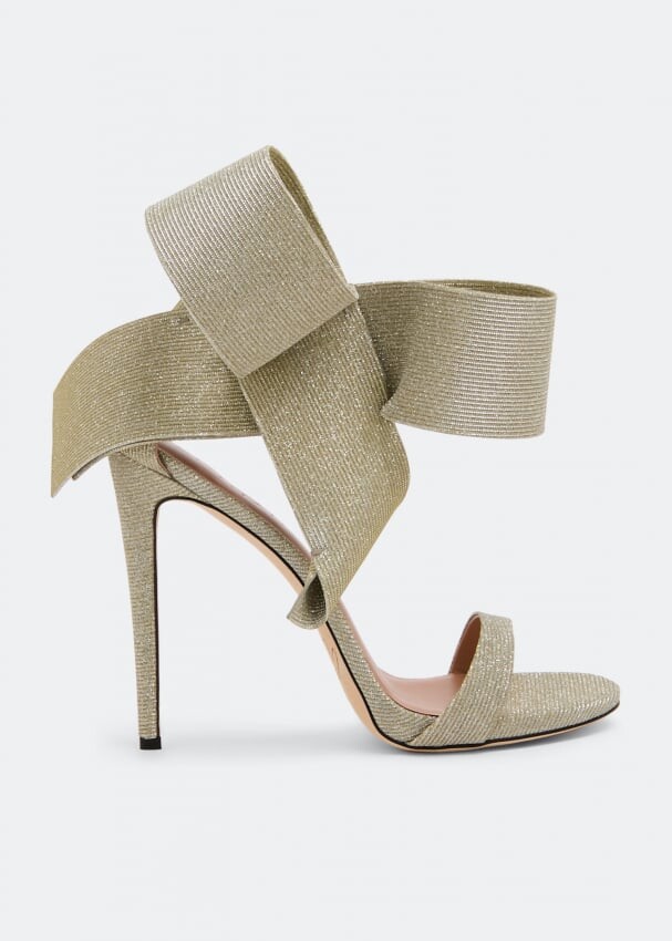 

Сандалии AMINAH ABDUL JILLIL Bow open-toe sandals, золотой