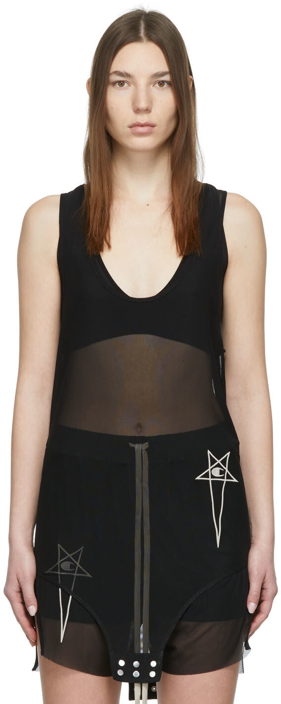 

Баскетбольная майка черного цвета Champion Edition Rick Owens