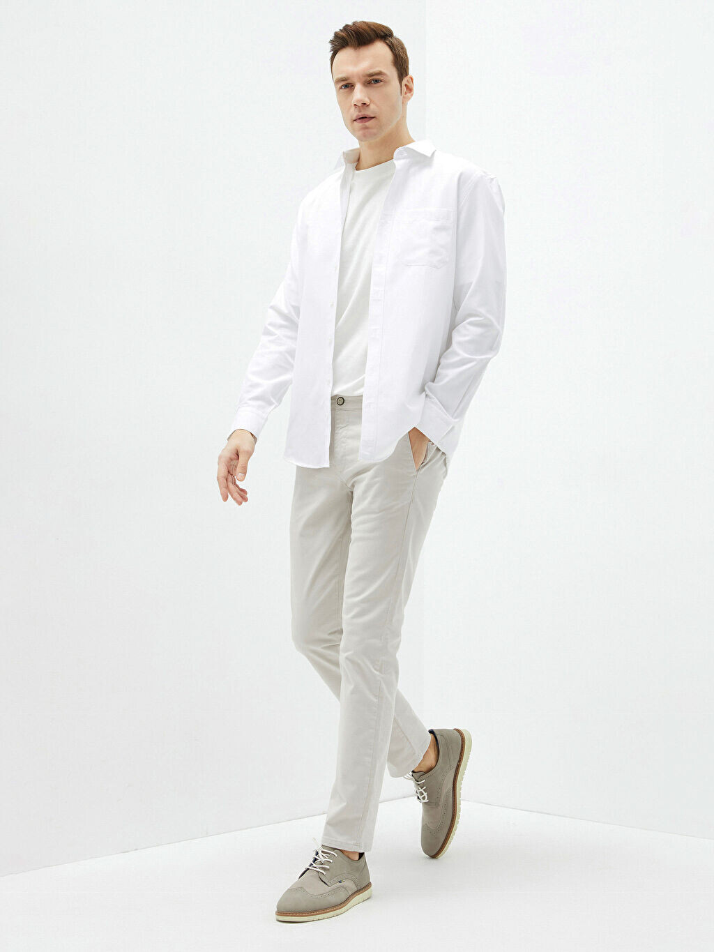 

Мужские брюки чинос Slim Fit из габардина LCWAIKIKI Classic