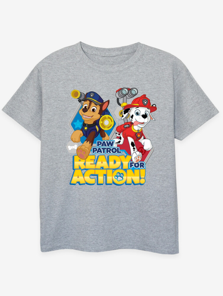 

Детская серая футболка NW2 Paw Patrol Ready For Action George., серый
