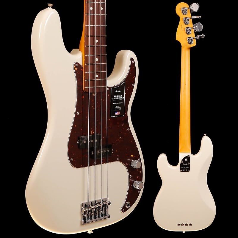 

Бас-гитара Fender American Professional II Precision Bass, Rw Fb, белый олимпийский, 8 фунтов 13,7 унции American Professional II Precision Bass Rosewood Fb Olympic W...