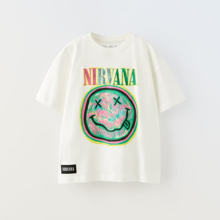 

Футболка Zara Nirvana, белый