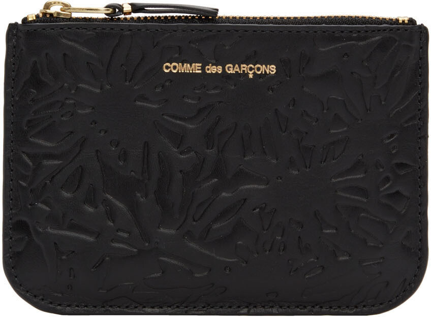 

Черный тисненый лесной клатч Comme des Garçons Wallets