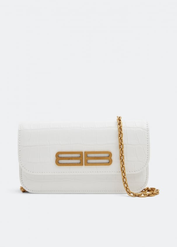 

Кошелек BALENCIAGA Gossip chain wallet, белый