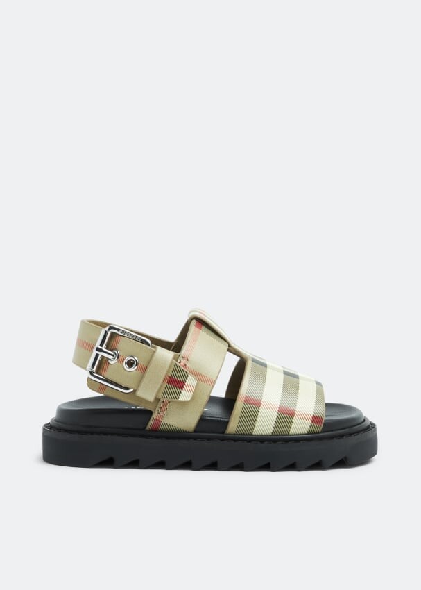 

Сандалии BURBERRY Vintage Check buckled sandals, принт